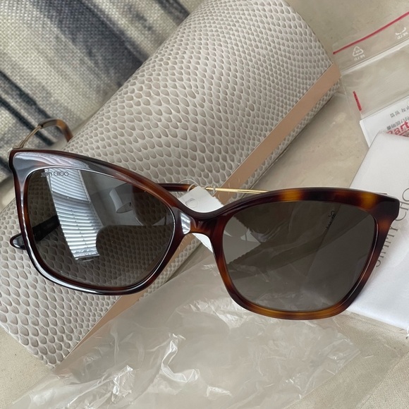 NWT⭐️JIMMY CHOO MACI/S SUNGLASSES W/CASE & CLOTH⭐️FULL-SET main image 7